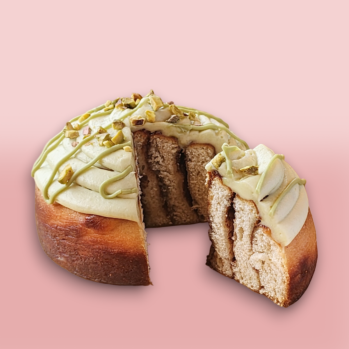 Rollo de canela Pistacho